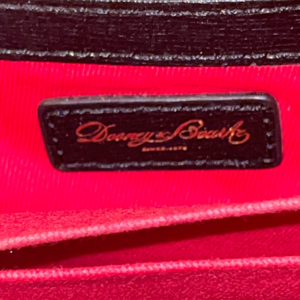 Dooney & Bourke Black and White Logo Wristlet - Picture 7 of 8